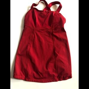 Lululemon red bra tank. Size 2